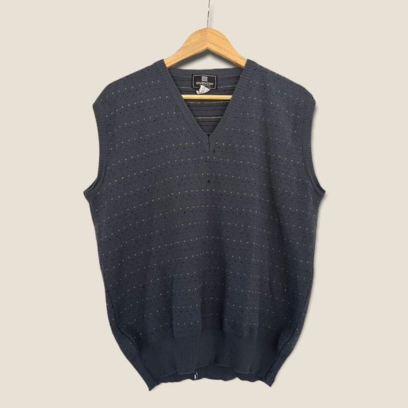 Givenchy Other - Givenchy Sweater Vest Large Wool V Neck Pullover Made In Italy *Flaws